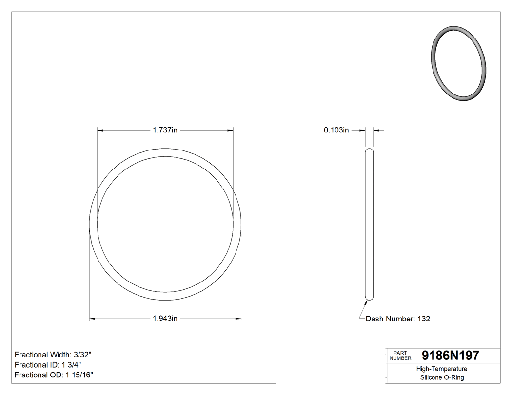 Technical drawing - 9186N197